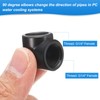 sourcing map 2pcs 90 Degree Elbow Water Cooling Adapter G1/4"