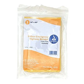 Shield Safety - Yellow Disposable Emergency Blanket