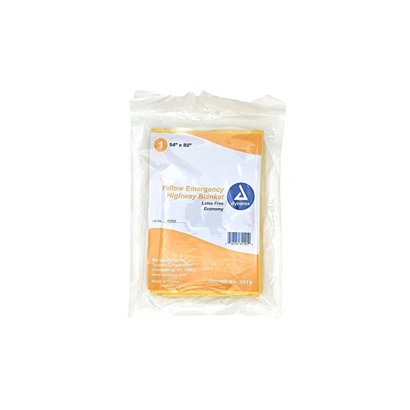 Shield Safety - Yellow Disposable Emergency Blanket