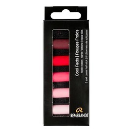 Rembrandt Professional Soft Pastel Set Cool Red | 5 Half Pastels