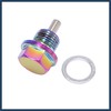 INFINAUTO M16x1.5 Multicolor Magnetic Oil Drain Plug with Gaskets 1