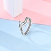 Parmuz 925 Sterling Silver bands Rings for Woman 3 Layer