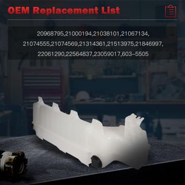 Engine Coolant Reservoir Tank w/Cap and Sensor Universal Overflow Tank Fit for 2008-2016 for Volvo for VNL 2010-2017 for Volvo for VNM Replace 603-5505 20968795