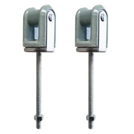 (Pack of 2) Airmont Products AP-10922, Heavy Duty Bolt and Nut Type Porcelain Wire Holder, Reinforced Steel Bolt, Reinforced Steel Support, Ceramic Head for Cables or Wires Acts as an Insulator