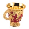 KICHOUSE Medieval Decor Goblet Sturdy Brass Cups Set Perfect for