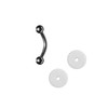 EZ Piercing 1.2 mm Titanium Banana Anti Game Disc Set