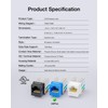 VCE 50 Pack Cat6 RJ45 Keystone Jack Insert UL-Listed, 90