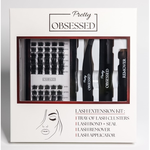 Pretty Obsessed DIY Lash Extension Kit Cluster Lashes: UNHINGED/MANEATER (Classic