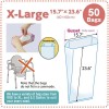 BOS X-LARGE Amazing Odor Sealing Disposable Bags for Diapers, Pet
