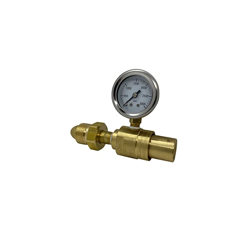 150 PSI Fixed Flow Nitrogen Tank Gas Regulator with Cylinder