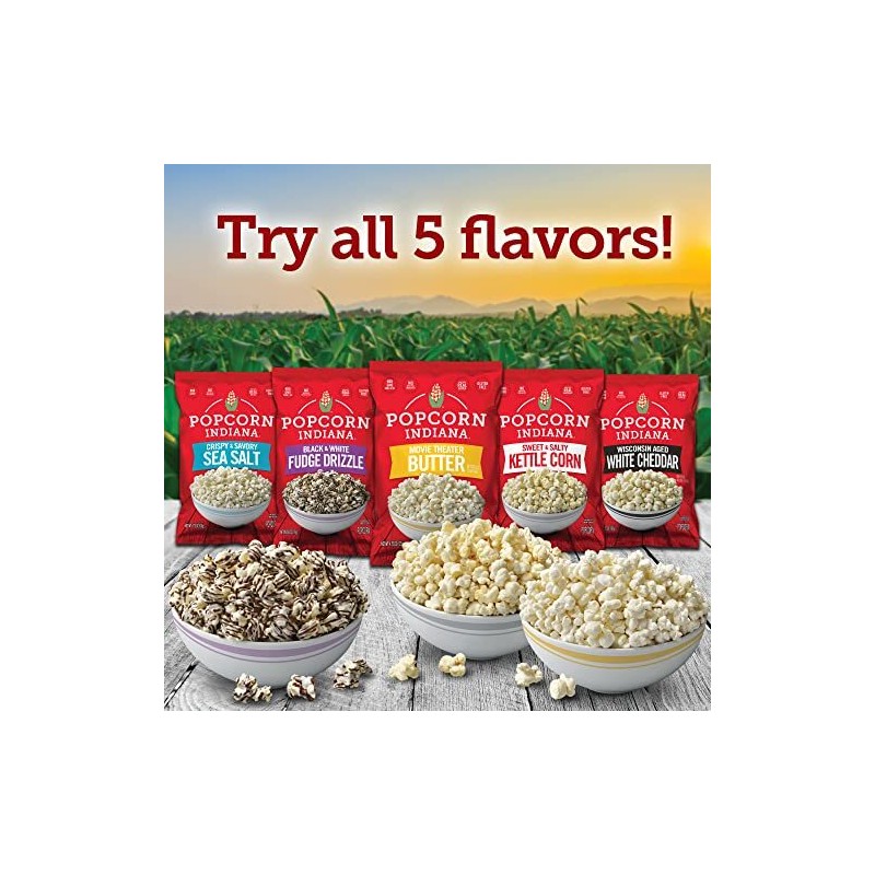 Popcorn, Indiana Sea Salt Popcorn (6 Count - 2.1 Oz
