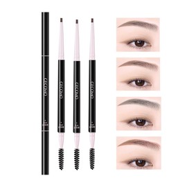 Ultra Fine Lead, Eyebrow Pencil, Ultra Fine Point, Brush Included, Anti-Fall Eyebrow Resistant to Water, Sweat and Sebum (02# Brown)