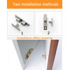 RuoFeng 70mm Furniture Cabinet Door Nickel Plated Copper Dual Ball