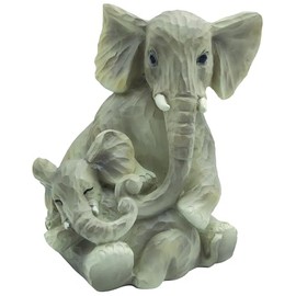 Leonardo Collection The Ellie & Family Cuddles Elephant Figurine Figurines Statues For Home Decor | Ideal Ornaments Friendship Gifts For Women & Men | Lovely Centerpiece & Living Room Accessories