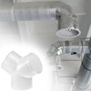 QWORK 3 Way Y Shape Duct Connector with 3 Hose