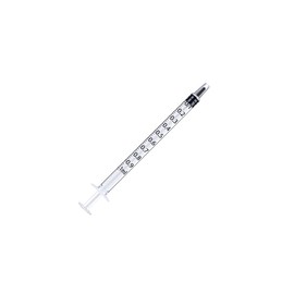 1ml Syringe with Caps ( White 50 pieces)