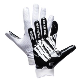 Battle Sports Wanted Doom 1.0 Wide Receiver Football Gloves - Adult and Youth Football Gloves - Ultra Grip Gloves