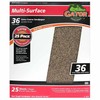 Gator 9" x 11" Multi-Surface Sanding Sheets, 36 Grit, 25
