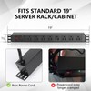 ElecVoztile PDU Rack Mount Power Strips with Surge Protector, 8