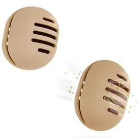 2Pcs Soporte para Esponja de Maquillaje, Funda para esponjas de maquillaje Huevos de Belleza, Inastillable Ecológico Silicona Maquillaje, Soporte de viaje para esponjas de maquillaje (Caqui)