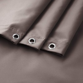 EurCross Extra Wide Shower Curtain Liner 84 x 72inch, Weighted Bottom Solid White Fabric Bathroom Shower Curtain with 14 Metal Grommets