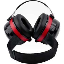 Retevis EHN006 Behind the Head Earmuffs, Noise Reduction Safety Ear muffs, Anti-slip Headband,Use with Hat, Hearing Protection for Mowing,Yard Work,Woodwork,Snowblowing,Ear Muffs for Men(1 Pack)