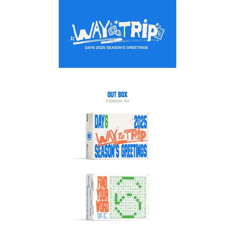 DAY6-2025 Season's Greetings [Way to Trip] + Photocard Set +