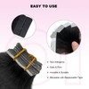 OiMiGO Tape in Hair Extensions Human Hair Black Woman Natural