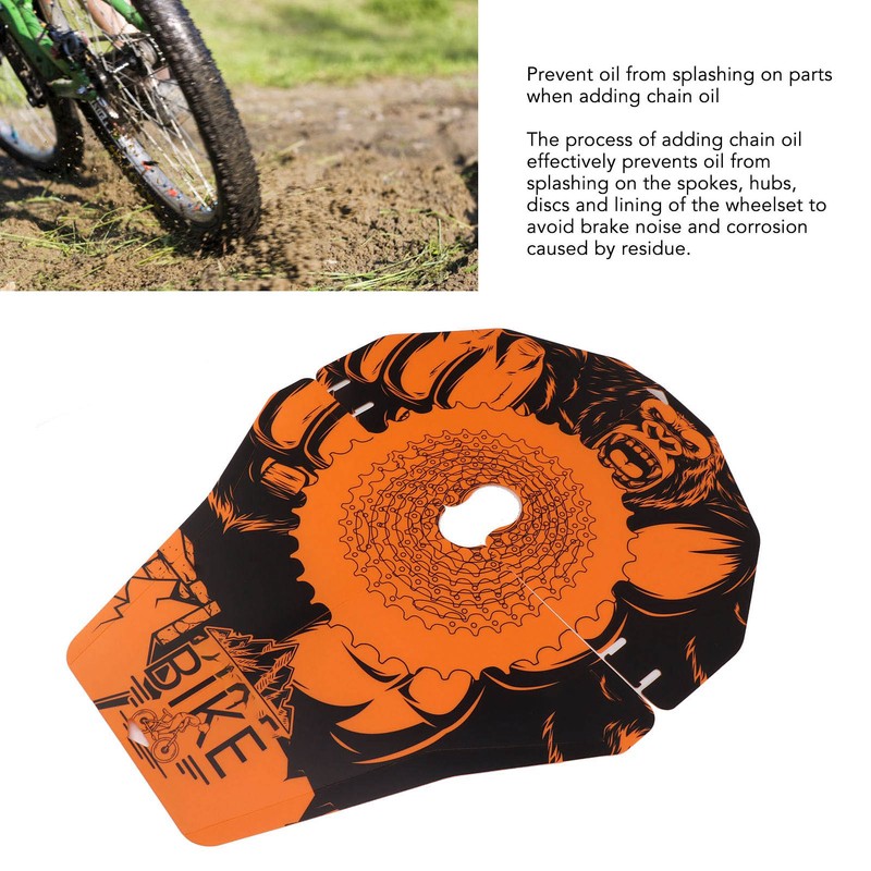 2Pcs Bicycle Wash Cover PP Oil Stain Prevention Wear Resistance