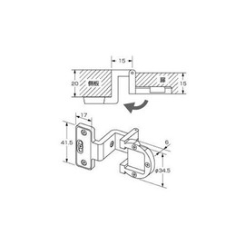 High Logic P-552 Angle Hinge GB Color 15 x 20