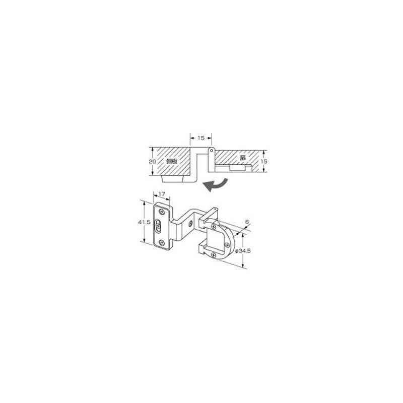 High Logic P-552 Angle Hinge GB Color 15 x 20