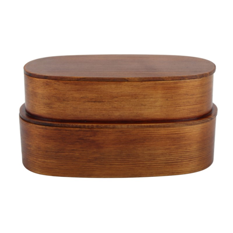 Lunch Box Set Japanese Style Wooden Food Storage Container for
