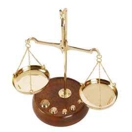 IBA Indianbeautifulart Apothecary Scale Vintage Collectible Brass Weight Scale Home Decor Antique Weight Balancing Scale Taraju