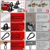 sprookber 304 Stainless Steel Pad Eye Snap Hooks, M5 Heavy