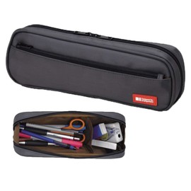LIHITLAB A7552 2-Way Pen Case, black