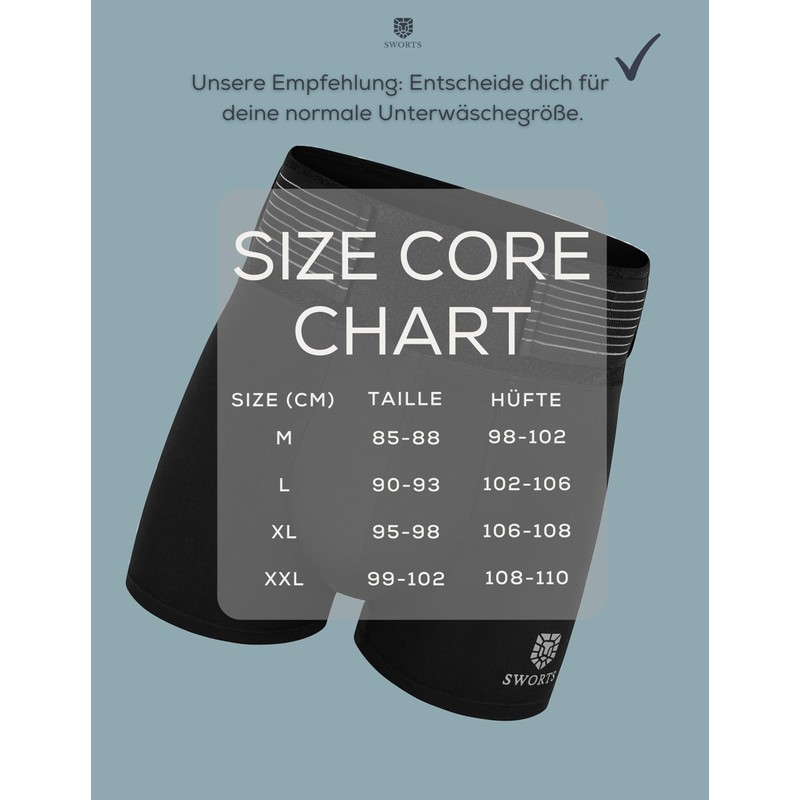 SWORTS Men's Core Back Support (LWS) ProSkin Back Support Technology