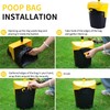 ienjoyed Pooper Scooper Large Odorless Swivel Bin & Rake with
