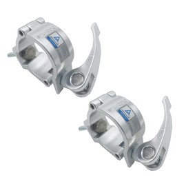 Quick Release Stage Light Clamps Fit 2 inch OD Truss Pipe Heavy Duty 220 Lbs Aluminum Alloy for Moving Head Light Par Lighting Spotlight (2PCS)