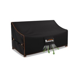 Rimwig Outdoor Sofa Cover Waterproof 210D Oxford cloth Patio Sofa Covers with windproof Dustproof 60x35x33 inch Outdoor Couch Cover Fits to Outdoor Loveseat
