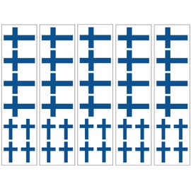 40 Tattoos: Finnish Flag, Finland Party Favors