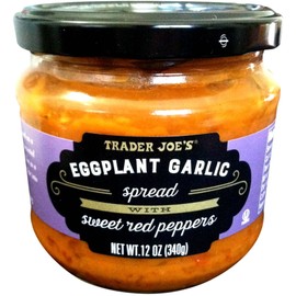 Trader Joe’s Eggplant Garlic Spread with Sweet Red Peppers