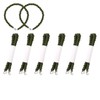 12 PCS Military Boot Blousers Elastic Blousing Straps with Metal
