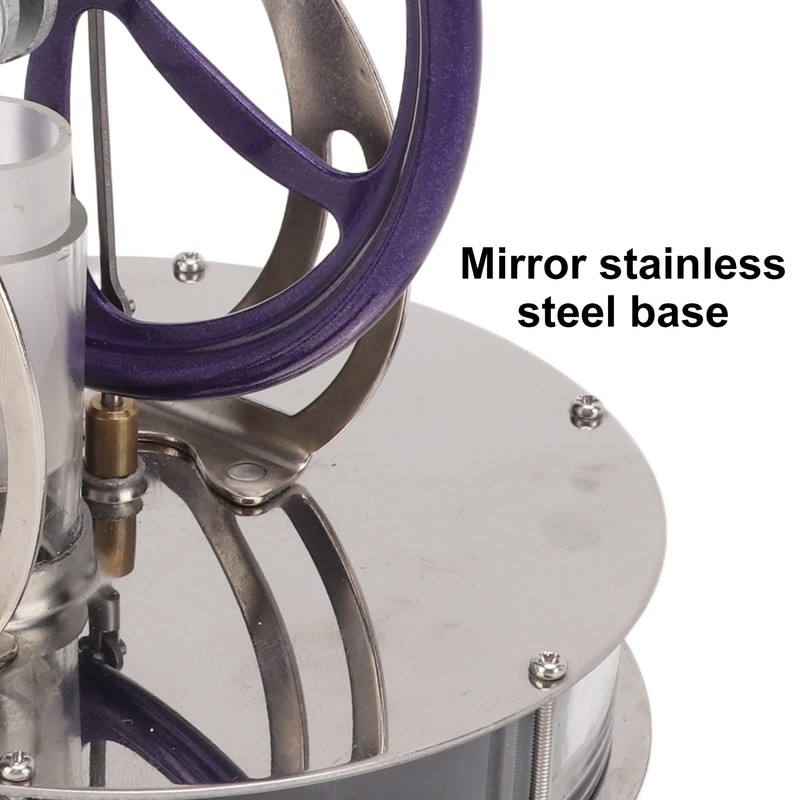 Low Temperature Stirling Engine Model Stainless Steel Base Anti Rust