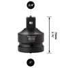 MIXPOWER 1-Inch Drive (F) to 3/4-Inch (M) Impact Socket Adapter