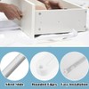 10 Pack Drawer Runners 298mm Drawer Slides White Plastic Cabinet