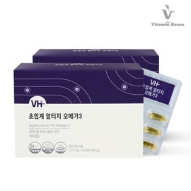 Vitamin House Supercritical Alti-G Omega-3 2 Boxes (6-Month Supply) (Expiration Date: 2027-11-11) / 비타민하우스 초임계 알티지 오메가3 2박스(6개월분) (소비기한 2027-11-11)
