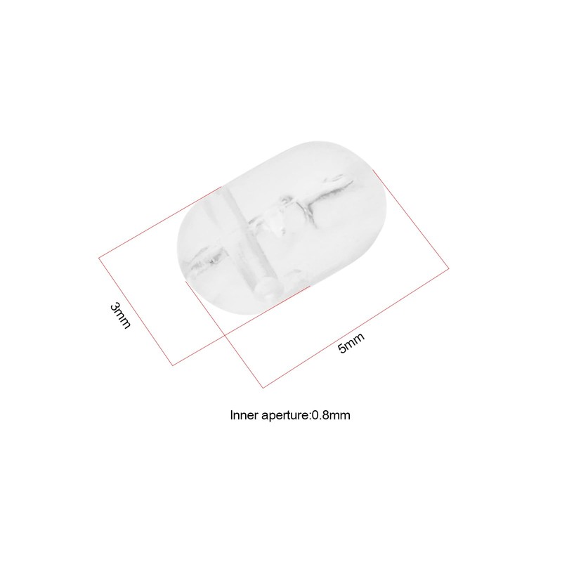 EMSea Angelperlen 3 X 5 mm mit Doppeltem Loch Angelköder-Stopperperlen