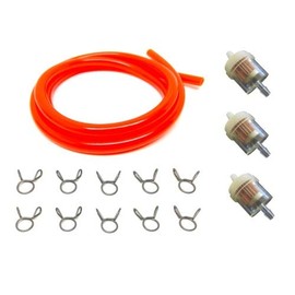 Petrol Hose Red Spring Clamp Petrol Filter Set Suitable for Scooter/Moped/Universal