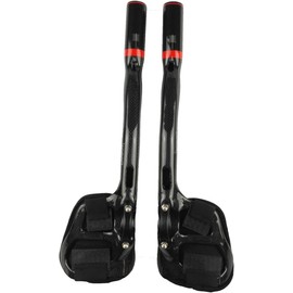 PLATT Carbon TT Handlebar Bicycle Aero Bars Tri Bars Cycling Rest Handlebar for Mountain Bike and Road Bike 31.8mm (Red 02)