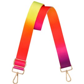 Gutsdoor Purse Strap Replacement Crossbody Bag Strap, Adjustable Wide Shoulder Strap for Handbags (Rainbow)